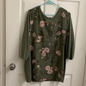 Lane Bryant quarter length top